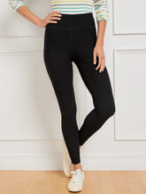 Soft Stretch Ribbed High Waist Leggings
