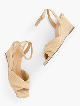 Anya Twist Raffia Wedges