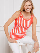 Ribbed Tank - Martinique Stripe