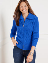 Pointelle Knit Sweater Jacket