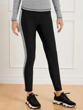 Fleeceback Leggings - Diamond Geo Jacquard