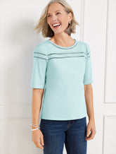 Ladder Stitch Crewneck Tee