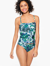 Aqua Club Bandeau Tankini - Bali Blooms