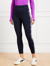 Performance Interlock Leggings - Diamond Grid