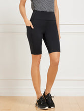 Performance Interlock High Waist Bike Shorts - 9"