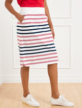 Authentic Talbots Midi Skirt - Sofia Stripe