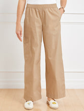Wide Leg Cargo Poplin Pants