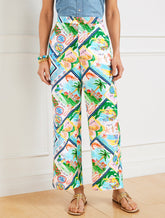 Wide Ankle Linen Cotton Pants - Summer Vista