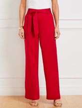 Wide Leg Pull-On Pants