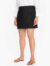 Plus Exclusive Linen Skort
