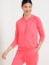 Modal French Terry Half-Zip Hoodie