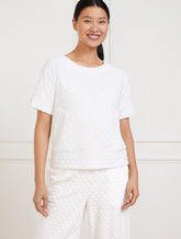 Towel Terry Crewneck Tee - Seashell