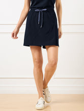 Lightweight Woven Stretch Skort - Laser Cut