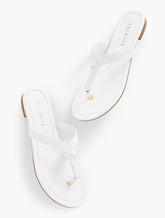 Camy Knot Soft Patent Flip Flops