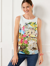 Linen Cotton Shell - Coastal Scenic