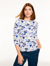 Bateau Neck Tee - Chic Handbags