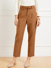 Tapered Ankle Pleated Pants