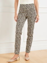 Talbots Chatham Slim Ankle Pants - Bold Cheetah