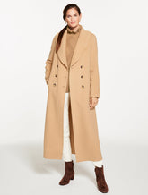 Wool Blend Shawl Collar Coat