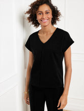 Passport Ponte V-Neck Pullover