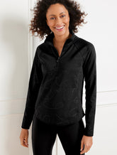 Out & About Half-Zip Pullover - Linear Floral