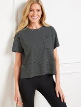 Supersoft Jersey Boxy Crewneck Tee - Essex Stripe