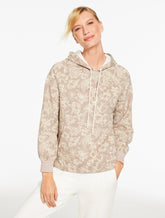Cozy Fleece Hoodie - Bicolor Floral