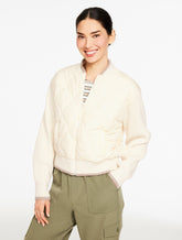 Quilted Sweater Bomber