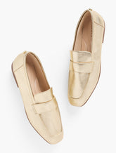 Audrey Metallic Nappa Loafers