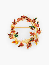 Autumn Wreath Brooch