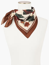 Acorns & Leaves Wool Square Scarf