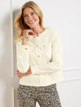 Denim Popover Shirt - Light Ecru