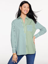 Poplin Top - Tailored Stripe