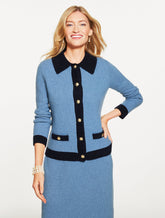 Soft Bouclé Cardigan - Tipped