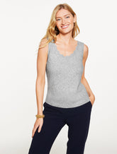 Pointelle Scoop Neck Tank