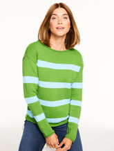Roll Neck Sweater - Stripe