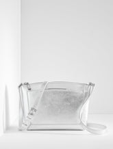 Darcy Metallic Pebble Leather Crossbody Bag - Metallic