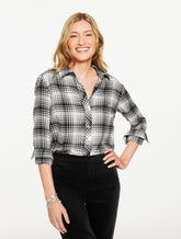 Metallic Flannel Modern Classic Shirt - Serene Plaid
