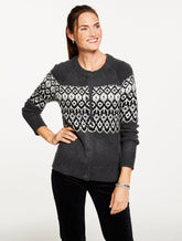Crewneck Cardigan - Placed Fair Isle