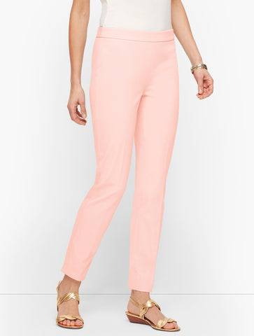 Talbots Chatham Cotton Bi-Stretch Slim Ankle Pants - Solid