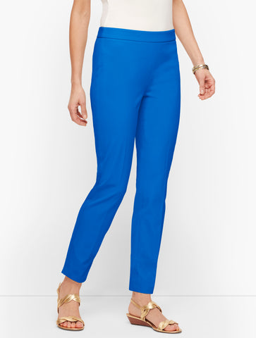 Talbots Chatham Cotton Bi-Stretch Slim Ankle Pants - Solid