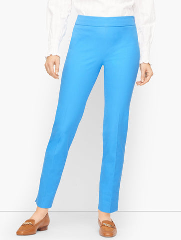 Talbots Chatham Cotton Bi-Stretch Slim Ankle Pants - Solid
