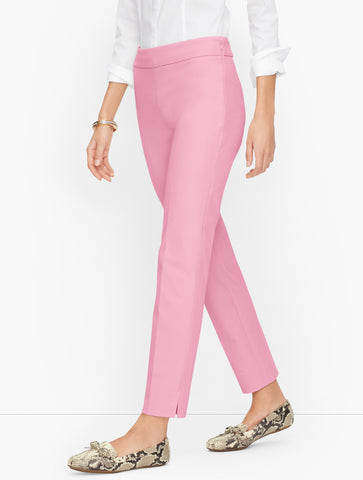 Talbots Chatham Cotton Bi-Stretch Slim Ankle Pants - Solid