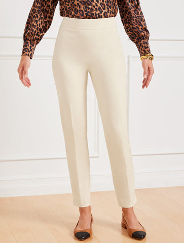 Talbots Chatham Cotton Bi-Stretch Slim Ankle Pants - Curvy Fit
