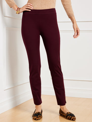 Talbots Chatham Cotton Bi-Stretch Slim Ankle Pants - Curvy Fit
