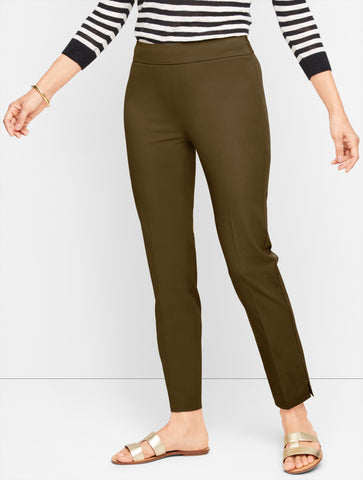 Talbots Chatham Cotton Bi-Stretch Slim Ankle Pants - Curvy Fit