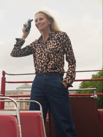 Soft Satin Charmeuse Shirt - Opulent Ocelot