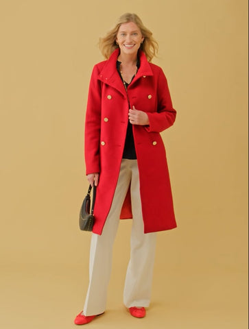 Italian Melton Double Breasted Coat