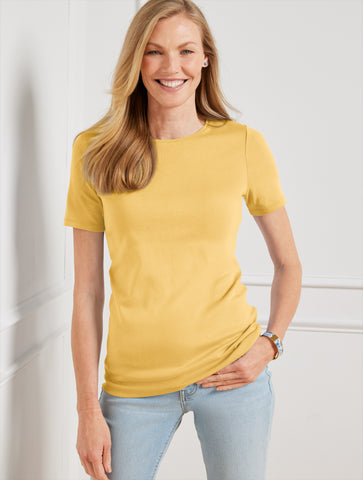 Pima Cotton Crewneck Tee