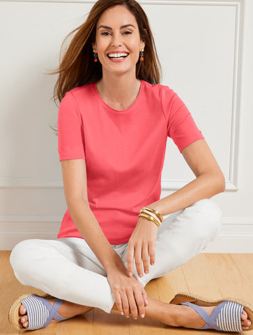 Pima Cotton Crewneck Tee